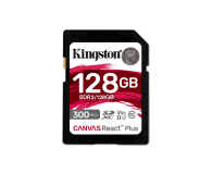 Kingston 128GB SDXC Canvas React Plus 300MB/s U3 V90 - 743343 - zdjęcie 1